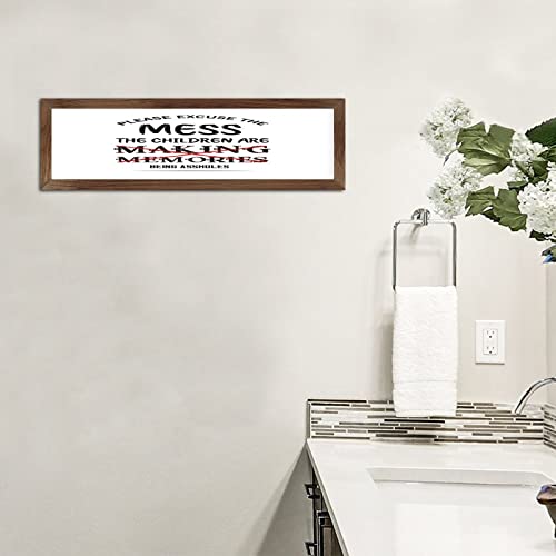 Placa de madera personalizada para decorar la ventana del comedor 5