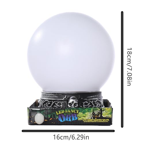 Boule de Halloween avec éclairage coloré pour vos soirées à thème