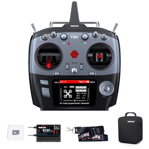 Radiolink T16D 16CH 2.4G RC Transmitter and R16F Receiver Supports ELRS/Crossfire Long Range Modules...