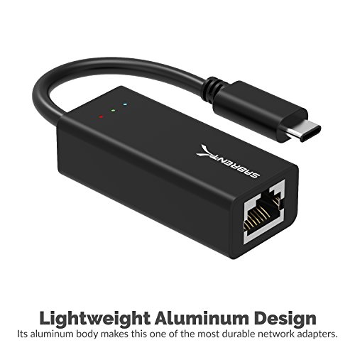 Image of Sabrent USB Type-C to Gigabit Ethernet Adapter 10 /100 /1000 Mbps for MacBook, Mac Pro, Mini, iMac, XPS, Surface Pro, Notebook Pc and More (NT-UBCG)