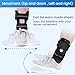Velpeau Air Gel Foam Ankle Stabilizer Support Brace for Sprained Ankle, Ligament Injury, Tendonitis, Adjustable Rigid Stirrup Ankle Splint for Women and Men (Foam Version, Large, Right Foot)