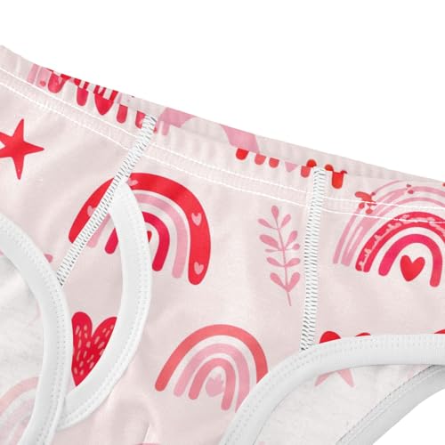 ODAWA Rainbows Red Pink Soft Toddler Cotton Underwear Tagless 2T Boy Underwear4