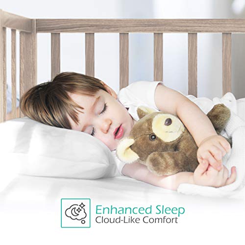 image for Nestl Toddler Pillow – Pack of 2 Baby Pillows for Sleeping – Organ