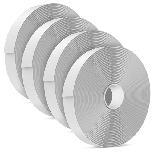 Kohree 4 Pack Butyl Tape White, 1/8" x 3/4" x 30 ft, Butyl Sealant Tape