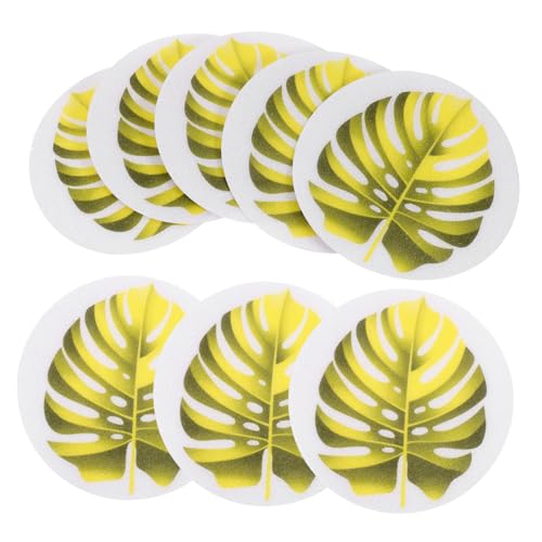SOLUSTRE 1Set Self Adhesive Bathtub Stickers Slip Leaf Decals for Bathroom Non Skid Surface Protection Cute Design for Safety Bathtubs and Floors