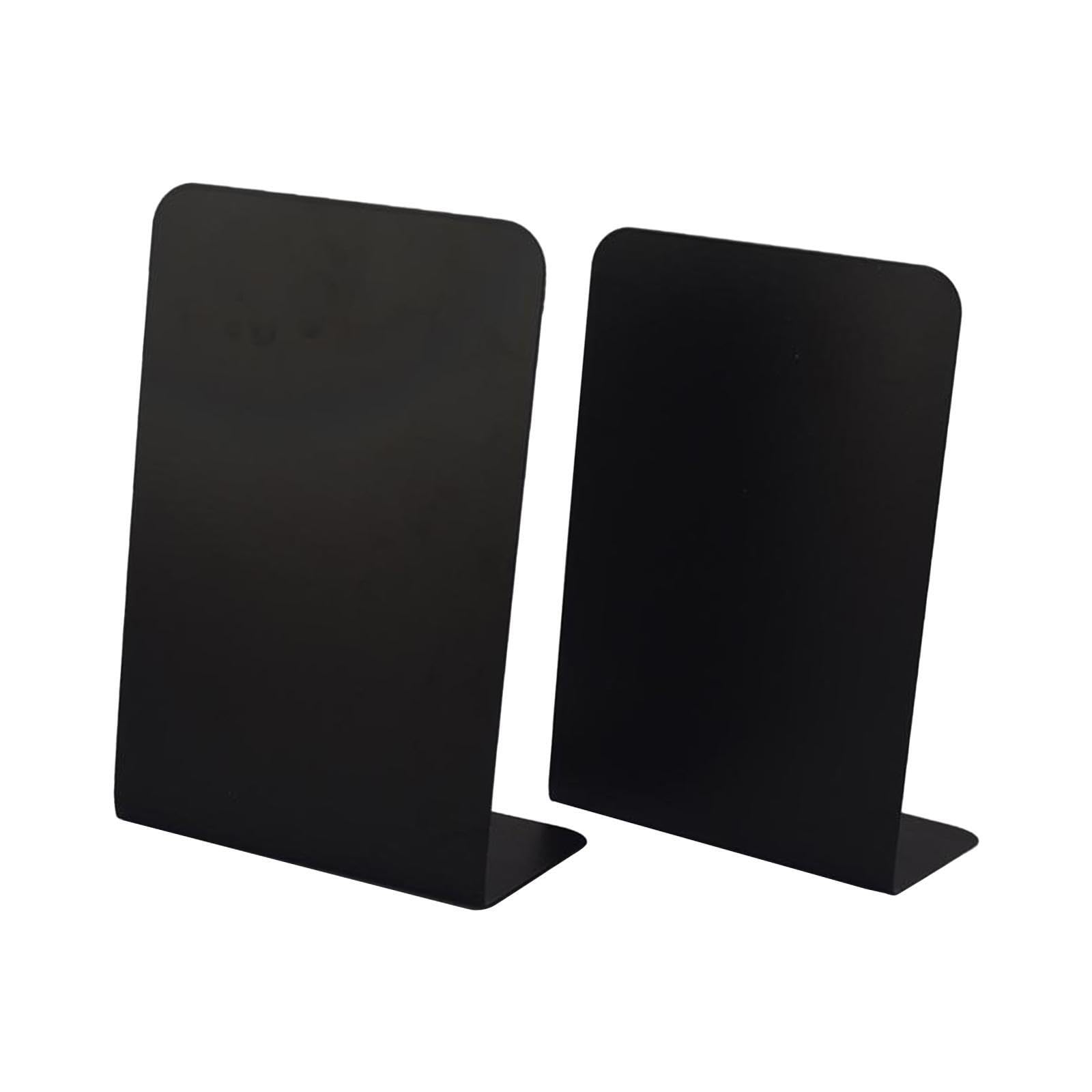 QIXCXAZ Chic Decorative Book Stopper For Home Office With Firm Support Keeping Books Neat And Accessible Effectively Helping To Save And Organize Books, Black, 20.3x13.5x10.2cm