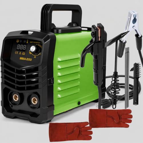 Image of All-in-One 200Amp Inverter Welding Machine- Clearance! 25 Rods Included, Synergic Control, Hot Start & Anti-Stick for Easy Home & DIY Welding (110V)- Only $34.99