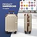 LUGG 20 Inch Skywander Lightweight Travel Cabin Bag - Carry On Approved Suitcase, ABS Shell Protection, Water Resistant & Safe Locking System - Easyjet Overhead Compliant (55x35x23cm)