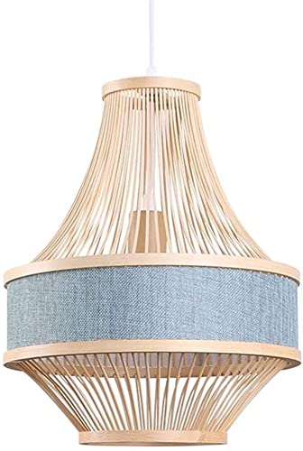 Chandelier Lampe Suspendue en Bambou pour une Ambiance Ferme et Restaurant de Campagne