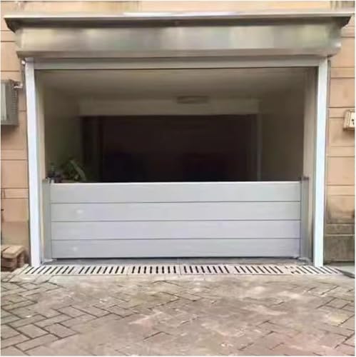 Flood Protection Baffle,Flood Protection Barrier, Garage/ Front Door/ Gates/ Home Flood Control Baffle Water Stopper Panel, Reusable Detachable Temporary Door Dam Flood Barrier(H 31.5in(80cm),L 6ft(18