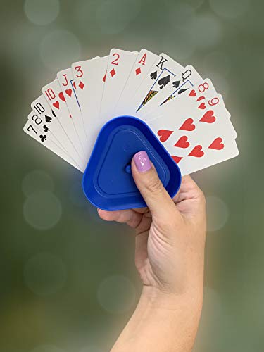 Gin Rummy Card Game Gift Set with Authentic USA Made Bicycle Playing Cards, Four Card Holders and Score Pad with Game Instructions by All7s