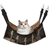 Bonita opción de regalo: como todos sabemos, la mascota es un amigo de un hombre, por lo que esta hamaca con estampado de guitarra y bajo con instrumentos musicales es el regalo práctico para que le des a la mascota de tu amigo, también puede decorar tu habitación de mascotas con esta bonita y adorable hamaca este verano
