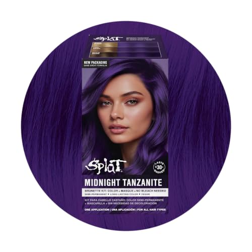 Splat Midnight Tanzanite Semi Permanent Hair Dye Kit, 1 Application