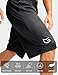 G Gradual Men's Long Basketball Shorts with Zipper Pocket 11'' Quick Dry Gym Shorts Lightweight Mesh Athletic Shorts for Men(Black,XL)