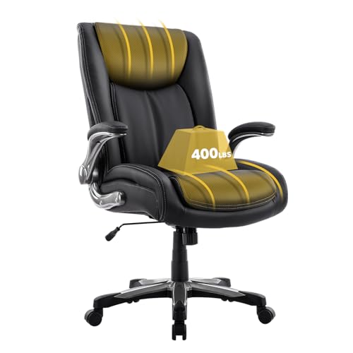 COLAMY Big and Tall Office Chair 400lbs, Large Heavy Duty High Back Executive Computer Office Desk...