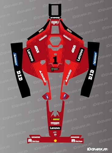 Kit stickers Moto GP Bagnaia pour Mammotion Luba 2 dans votre jardin