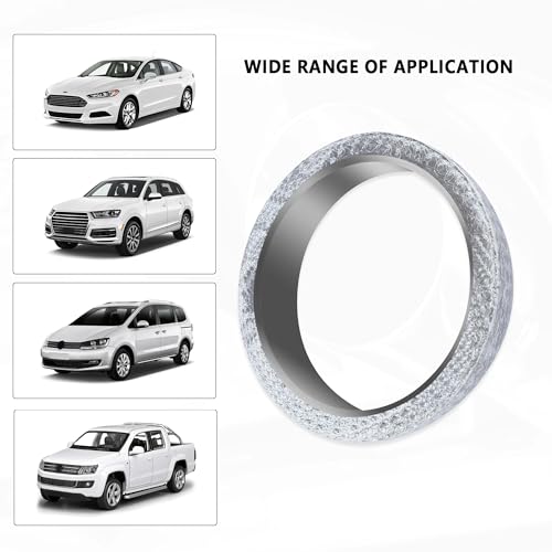 Kifidan KIFIDAN-XIAO SHENG DIAN-0305 Id 2.36"/60Mm Car Exhaust Manifold Gasket,Graphite Construction Exhaust Donut Gasket Seal Muffler Ring,Automotive Replacement Exhaust Flange Gasket thumb #6