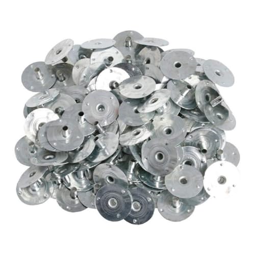 KAKASEA 100 Pack Candle Metal Tea Lights Candle Wicks Self Centering Sustainers Tabs Base for Candle Making Craft Gifts