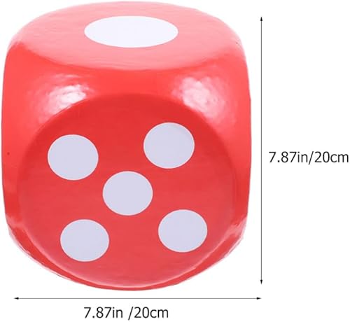 Miniatura 6 de TOYANDONA Dados suaves para el aula, dados de espuma gigantes, cubos grandes de espuma, dados gigantes para adultos, juegos familiares y exteriores,