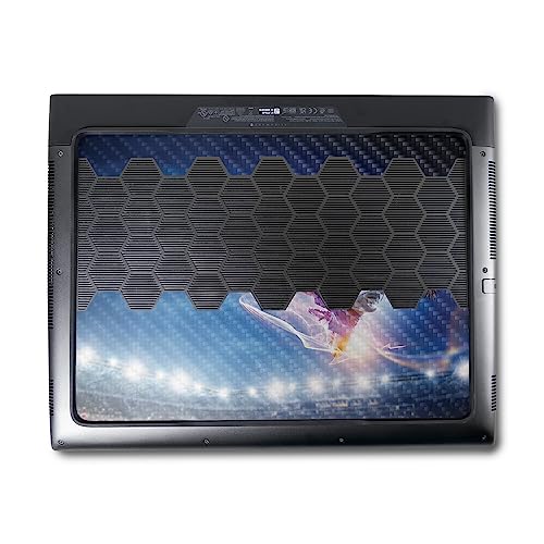 Image of MightySkins Carbon Fiber Skin Compatible with Alienware M18 R1 (2023) Full Wrap Kit - Super Kick | Protective, Durable Textured Carbon Fiber Finish | Easy to Apply & Change Styles | Made in The USA