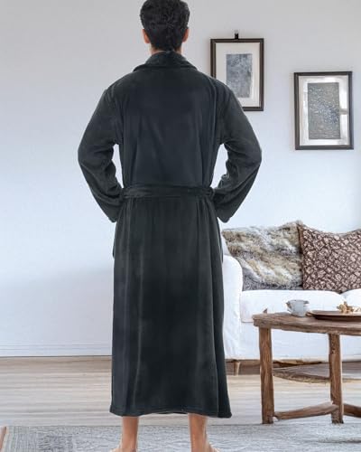 Alexander Del Rossa Long Mens Robe, Full Length Big and Tall Bathrobe for Men, Mens Bath Robes3