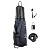 MOCTOUR Golf Travel Bags for Airlines with Wheels & ABS Hard Case Top, Protect Your Clubs, Waterproof 1680D Oxford Fabric and Oversize Tank Wheels, Lightweight and Easy to Maneuver