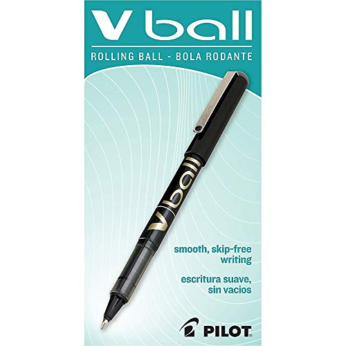 Pilot Vball Liquid Ink Rolling Ball Stick Pens, Fine Point, Black Ink, 12-Pack (35112) #TOP2