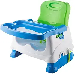 Cadeira de Alimentação Refeição Portátil para Bebê Até 24kg Azul Multmaxx
