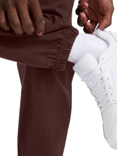 Image of Champion Men's Cinched-Bottom Lounge Pants, Standard Fit, Lightweight 100% Cotton, Available in Regular and Big & Tall