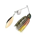 Strike King (TGHCSB12CW-234) Tour Grade Heavy Cover Spinnerbait Fishing Lure, 1/2-Ounce, Size 5/0 Gamakatsu Siwash Hook, Colorado/Willow Blades, Contoured Head, Hand-Tied Skirt, Bluegill