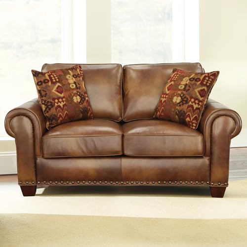 Rustic Leather Collection Loveseat