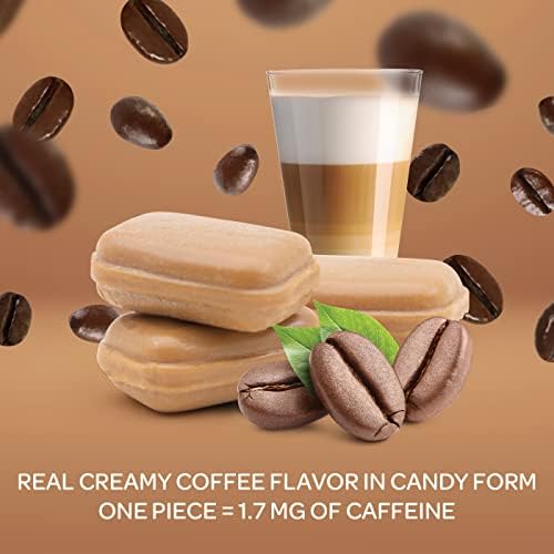 FUNTASTY Coffee Latte Flavored Hard Candy, Pack 2 Pounds - Contains Caffeine, Individually Wrapped