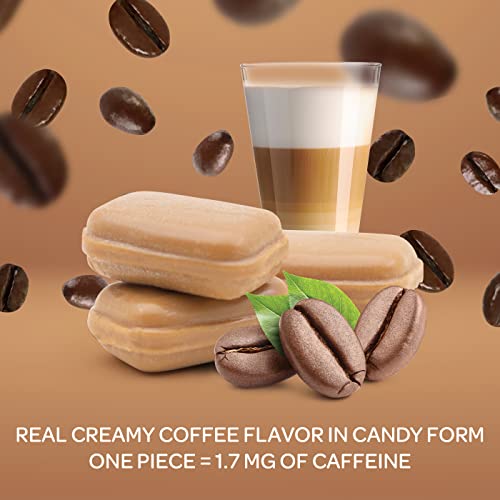 FUNTASTY Coffee Latte Flavored Hard Candy, Pack 2 Pounds - Contains Caffeine, Individually Wrapped