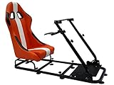 ✅ FK Gamesitz Spielsitz Rennsimulator eGaming Seats, Farbe: verschiedene Farben, Bezug: Textilgewebe, Rennsimulator für PC oder Spielekonsole, inkl. Halterung für Gangschaltung, Lenkradplatte und Pedalplatte, verstellbarer Stahlrahmen, keine störende Mittelsäule, Maße: ca. 120 x 50 x 80 cm, Motorsport-Optik
