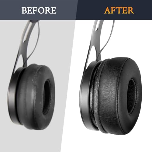 SOULWIT Almohadillas Profesionales de Repuesto para Auriculares Beats EP On-Ear con Espuma de Alta Densidad para Aislamiento de Ruido - EP PL Negro miniatura 3