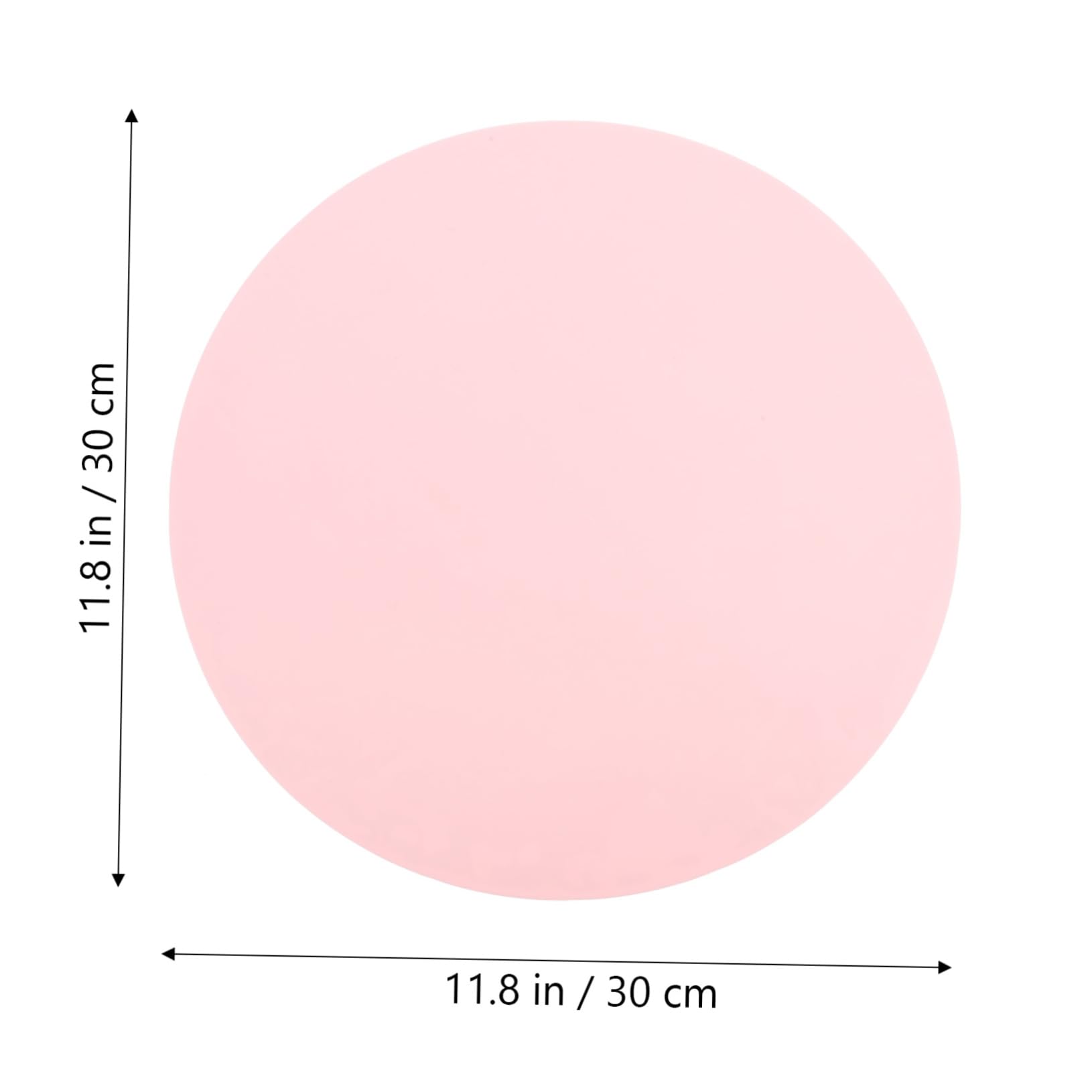 POPETPOP 1Pc Round Silicone Pet Placemat Leakproof Feeding Pad for Dogs Cats Heat Insulated Food Mat Pink Easy Preventing Messes at Mealtime