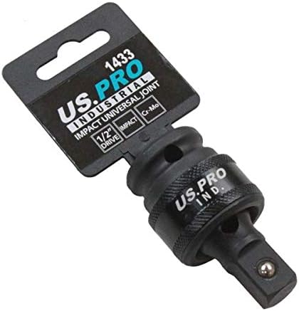 US Pro Industrial 1/2" Drive Impact Universal Joint UJ Wobble Angle Extension Swivel, Small - Image 3