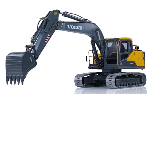wheelfun Double E EC160E KIT 1/14 Excavadora hidráulica RC de aleación de control inalámbrico, excavadoras de control inalámbrico, vehículo de ingeniería de motor sin escobillas sin montar para