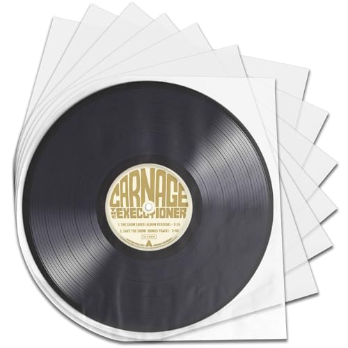 POCFOINY 30PCS Vinyl Record Sleeves Inner, 12 Inch Vinyl Sleeves Vinyl Record Inner Sleeves, Anti...