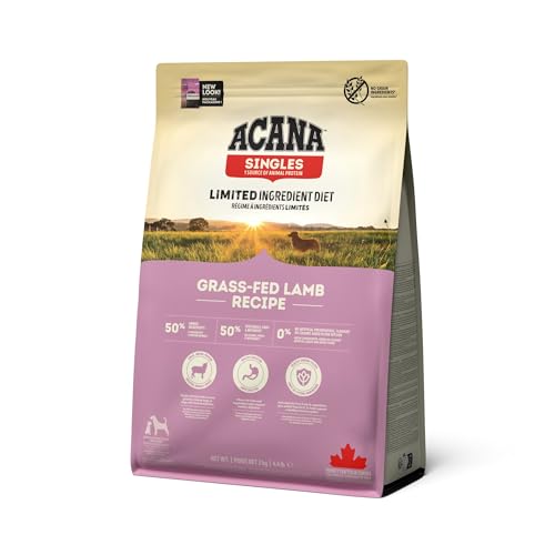 Acana Grass-Fed Lamb Dry Dog Food, Grain Free Dog Food for All Life Stages, Fresh or Raw Ingredients, 2 kg