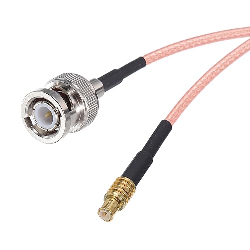 Uxcell 2Pcs 0.5FT/15cm RG316 Coaxial Cables BNC Male to MCX Male with Adapter Low Loss RF Coaxial Cable Orange - Image 4