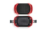 Lékué - Mikrowellen-Grill, Sandwich-Maker, Paninipresse, 25,4 x 14 cm, Rot - 6