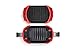 Lekue Microwave Grill, Sandwich Maker, Panini Press, 10 In x 5.7 In, Red