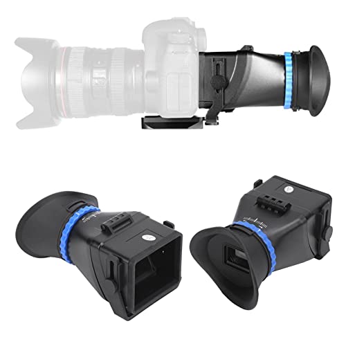Goshyda Mirino per Fotocamera, Mirino Reflex Professionale da 3 Pollici / 3,2 Pollici, per Videocamera, Mirino per Fotocamera con Amplificazione 3X