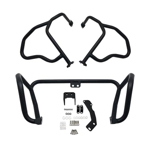 Crash bar V-Storm DL250 protection moteur pour moto Suzuki 2016-2020 noir et argent