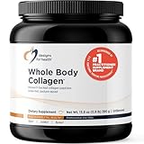 Designs for Health Whole Body Collagen Powder - Hydrolyzed Collagen Peptides Powder for Skin, Joint + Bone Health - Fortigel, Fortibone & Verisol Collagen for Women & Men, Unflavored (30 Servings)