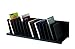 PaperFlow 44-Inch Inclined Vertical Desktop Organizer, 20 Compartments, Black (2041.01)