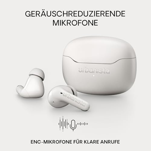 Urbanista Bluetooth Kopfhörer in Ear, Noise Cancelling Kopfhörer Kabellos – Ansicht 4