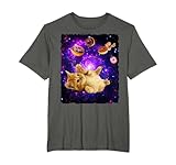 Space Cat Doughnut Shirt Super Flying Kitty Galaxy T Shirt T-Shirt