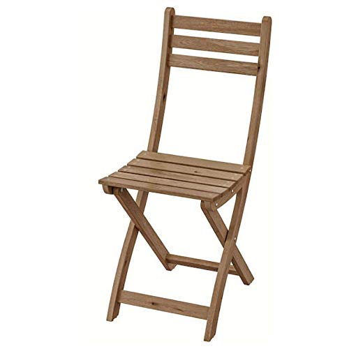 IKEAAskholmen Chair Outdoor Gray-Brown Foldable Gray-Brown Stained Light Brown 502.400.31